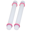 Miniatyrbilde 6 av 8: 2 stk Plastkjevle Trygg Holdbar Robust Plast Non-stick Overflate Bred Applikasjon Liten Kjevle