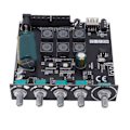 Miniatyrbillede 7 af 8: 2.1-kanals effektforstærkerkort Bluetooth stereolydforstærkermodul DC12‑24V 50Wx2+100W