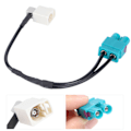 Miniatyrbillede 8 af 8: 2 til 1 MIB Antenneadapter G FAKRA Radio til RCD330G RCD330 RCN210 RCD510 Passer til Desay