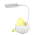 Miniatyrbillede 6 af 8: LED-natlampe med penneholder Øjenbeskyttelse USB-opladning Fleksibel læselampe til soveværelse
