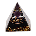 Miniatyrbild 1 av 8: 5 cm Orgonitpyramid för positiv energiläkning Kristallpyramidmeditation Orgonitpyramider Chakra Zodiac Energy Generator Vattumannen
