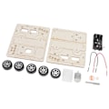 Miniatyrbillede 5 af 8: Elektrisk modelbygning biler DIY-konstruktionsbiler Legetøj Træ Mekaniske modelbiler Kit DIY STEM-legetøj