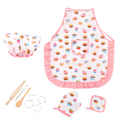 Pikkukuva 2 / 8: Keittiöasusteet Roolipelisetti Lapsille Tytöt Esiliina Kokki Hattu Leivonta Ruuanlaitto Minun Cookie Cutter Kit11kpl Cupcake Kuvio