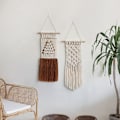Pikkukuva 1 / 5: Retro Bohemian -tyylinen käsin kudottu tupsukudonta seinäkoristeeksi kotiin, olohuoneeseen ja makuuhuoneeseen