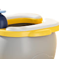 Miniatyrbillede 8 af 8: Børnefoldbar Toilet Bærbar Letvægts Tyk Lækagesikker Pottetræning Toiletklap til Bilcamping Indendørs Udendørs Grå