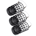 Miniatyrbillede 8 af 8: 3 stk. Fiske Agnsbur Hollow Rustfrit Stål Fodring Lokkefælde Tackle Tilbehør Sort 40g