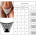 Miniatyrbillede 2 af 5: Sexet Blonde Gennemsigtig G-streng Trusser Hvid M