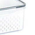Miniatyrbild 7 av 8: Avloppsförvaringskorg Box Transparent frukt Grönsaksförvaringsbehållare för köksmaterial 3300ML