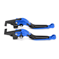 Miniatyrbillede 1 af 8: Motorcykel Justerbar Brems- og Koblingsgreb CNC Aluminium Legering Udskiftning til YAMAHA TMAX 530 2012‑2019 Blå