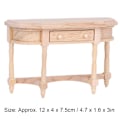 Miniatyrbillede 8 af 8: 1:12 Dukkehuse Træ Halvrund Skuffe Skrivebord Model til Dukker DIY Dukkehuse (Halvrund Skuffe Skrivebord)