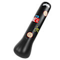 Miniatyrbillede 2 af 8: Tyk Opsvulbar Bokse Punching Bag Fritstående Tumbler Fitness Stressaflastning til Voksne Børn (1,5M Sort)