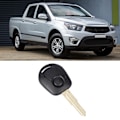 Miniatyrbild 5 av 8: 2-knappar svart fjärrnyckelhölje passar för Ssangyong Actyon Kyron Rexton