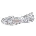 Miniatyrbilde 2 av 3: Sommerstrand Sandaler for Kvinner Hule Slip-on Jelly Sandaler Sølv Flats