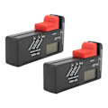 Miniatyrbillede 6 af 8: 2 stk Batteritest Kapacitetsmåler Digital Display Værktøj til AA AAA 9V 1,5V