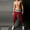 Miniatyrbillede 3 af 4: Sorte XL Herre 3/4 Elastiske Cargo Shorts Gym Jogger Sweatpants
