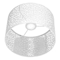Miniatyrbillede 3 af 8: Lampe Skærm Hul Metal Lampe Skærm E27 E14 Universal Anvendelse God Varmeafledning Fint Lampebeskyttelse Hvid