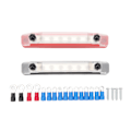 Miniatyrbillede 1 af 8: 2 stk. Busbar 150A Sort og Rød RV Skib 8 Vejs Busbar M6 Høj Strøm Stud Strømfordelingsblok DC12V til 48V