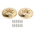 Pikkukuva 1 / 8: 2 kpl Messinki Pyörän Painot 1,9 2,2 tuumaa RC Crawler Auto Hex Nav Adapter Malli Päivitysosia 6mm