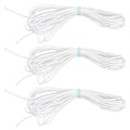 Miniatyrbillede 1 af 8: 3 poser 3 mm 10 m/32,8 fod Rund elastisk snor snøre DIY-tøj Elastiske tøj Sytilbehør