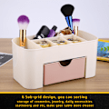 Miniatyrbillede 5 af 8: Multifunktionel Skrivebords-Desktop Organizer Skuffe Brevpapirholder Makeup Opbevaringsboks Hjem Rosa