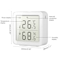 Miniatyrbild 3 av 8: Smart WiFi Fuktighetssensor Hygrometer Utomhus inomhustermometer Digital LCD-skärm Temperaturfuktighetsmätare