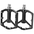 Miniatyrbillede 2 af 8: 1 par ZTTO mountainbikepedaler Aluminiumlegering Skridsikker cykelplatform flade pedaler (sort)