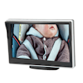 Miniatyrbild 6 av 8: 5in Baby Car Mirror HD 800RGB Clear Night Vision 120° Roterande 12V till 24V DC Baksäte Baby Car Camera för Auto