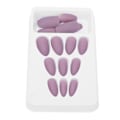 Pikkukuva 7 / 8: 24 kpl Nail Art -vinkkejä Setti Matt Puhdas Väri Teko-kynnet Täyspeite Vääri Kynnet F125