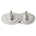 Miniatyrbillede 8 af 8: 2 stk. oppustelig bådkajak D-ring Pad Patch PVC marine rustfrit stål fast spænde (grå)