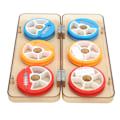 Miniatyrbillede 4 af 8: Opbevaringsholder til fiskeline i silikone 6-akset farverig viklebrætspole til fiskeline