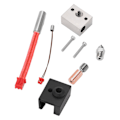 Miniatyrbillede 3 af 8: 3D-printer Hotend Kit Bimetallvarmeblok Halsrørvarmer Dys Extruderdele til Ender 3 S1 24V 40W 300℃