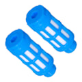 Miniatyrbillede 5 af 8: Pneumatisk støjdæmper i plast Luftledning Flow Control Udstødningsstøjdæmper Kompressor Fitting Blue50Pcs PSU-01