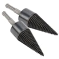 Miniatyrbild 3 av 8: 2st Twist Wood Splitter Wood Cone Punch Borr Split Tool Hardware 32mm