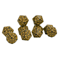 Miniatyrbillede 3 af 8: 10 stk terningesæt Polyedriske terninger Rollespil RPG-spil Akryl DND brætspiltilbehør Terninger D20