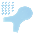 Miniatyrbillede 6 af 8: 20 stk Øjenvippe Løftebørste Y-form Øjenvippetransplantationskam Curler Anti-Slip Lash Perming Tool (blå)