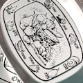 Miniatyrbillede 1 af 8: Campingtallerken i Metal Udendørs Middagstallerken Multifunktionelt Køkkenudstyr Europæisk Bestik Bærbar Picknick Skål Grøntsager Frugt Mønster