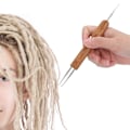 Pikkukuva 7 / 8: Dreadlock-virkkuukoukkusetti Bambukahva DIY-punontaminen Hiustenpidennykset Peruukin valmistustyökalu 0,5 Yksinkertainen pää plus kaksinkertainen pää