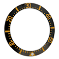 Miniatyrbild 2 av 8: Watch Bezel Insert 40 mm Keramisk Watch Bezel Ring Reparationstillbehör för urmakare Black Base Gold Digit