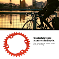 Miniatyrbillede 8 af 8: Aluminium Legering Cykel Positiv & Negativ Tand Skive Enkelt Skive Cykling Tilbehør til M8000 Cykel (34T)