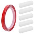 Miniatyrbilde 1 av 8: 50 stk Negletips Display Stativ Holder Akryl Neglekunst Display Strip Board med Selvklebende Tape