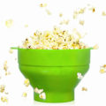 Pikkukuva 4 / 8: Mikroaaltopopcornkulho silikonilla, taittuva popcornkulho kahvalla