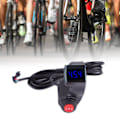 Miniatyrbillede 4 af 8: Tommelfinger-Voltmeter med LCD digital batterispændingsdisplay og 3 hastighedsknapper til cykelcykel