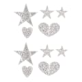 Miniatyrbillede 1 af 7: 10 stk. Stjerneformede Rhinestone Applikationer Selvklæbende DIY Hjerte Stryge-på-mærker Sy-på-mærker til Hatte Tasker Jakker