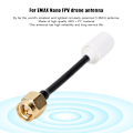 Miniatyrbillede 7 af 8: Til EMAX 5.8G Nano 3dBi Gain Cirkulært Polariseret Transmissionsantenne til FPV Racing Drones Sinistral/SMA (Intern Pin)