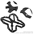 Miniatyrbild 7 av 8: 1 Par Aluminiumlegering Cykelplattform Adaptrar för SPD Svart