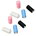 Miniatyrbillede 8 af 8: 8 Ruller Vokset Snor 0,8 mm 54,7 yd Lang 3 Tråde Lyse Assorterede Farver Bredt Anvendt Voks Snor til DIY Håndarbejde