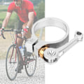 Miniatyrbillede 4 af 8: CNC Aluminiumlegerings Hurtigudløsning Cykelsæde Rørklemme Cykel Saddelpindsklemme (sølv)