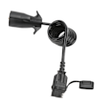 Miniatyrbillede 2 af 8: 7-vejs flad blad til 4-vejs traileradapter-stik Støvsikkert til biler, lastbiler og campingvogne