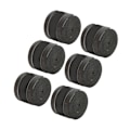 Miniatyrbillede 7 af 8: 6 stk Tennisracket Greb Tape PU Frost Anti-slip Svedabsorption Badmintonracket Tape Sporttilbehør Sort