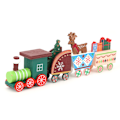 Miniatyrbilde 2 av 8: Mini juletog i tre for barn, DIY tretog dekorasjon pynt gave Farge